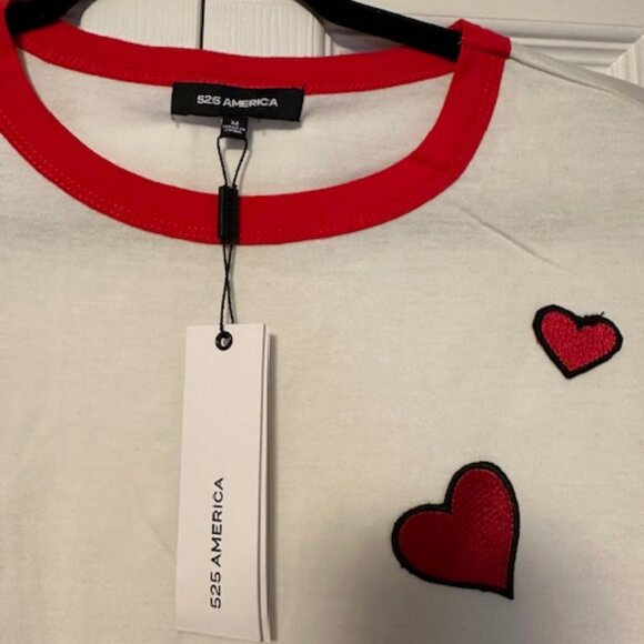 525 America Tshirt w/Hearts - Picture 2 of 4